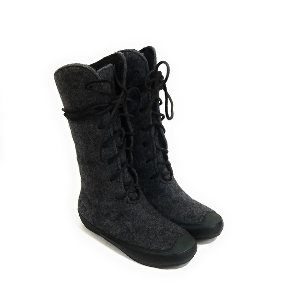 Patagonia Shoes - PATAGONIA Arnoux Charcoal Gray Wool Boots Size 7